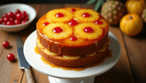 Two-Layer Pineapple Upside Down Cake