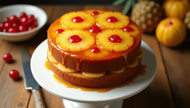 Two-Layer Pineapple Upside Down Cake