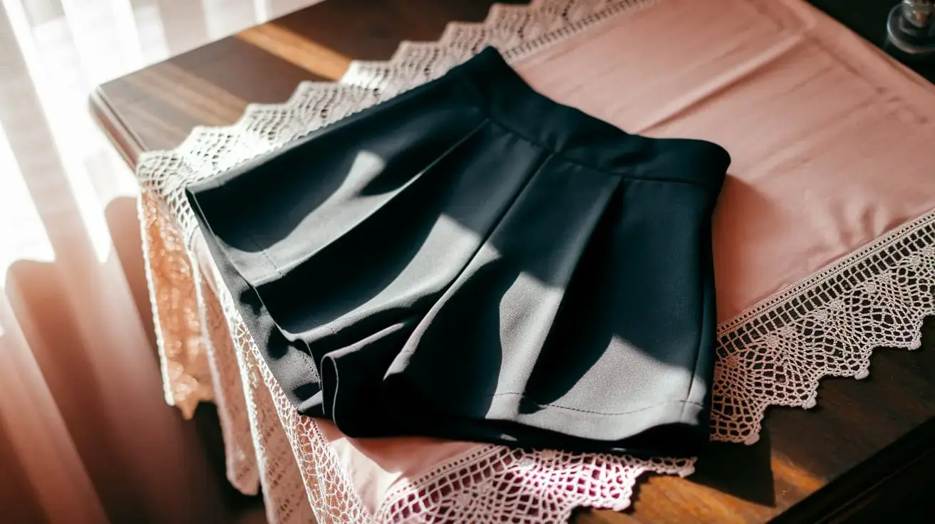 Black High-Waisted Shorts