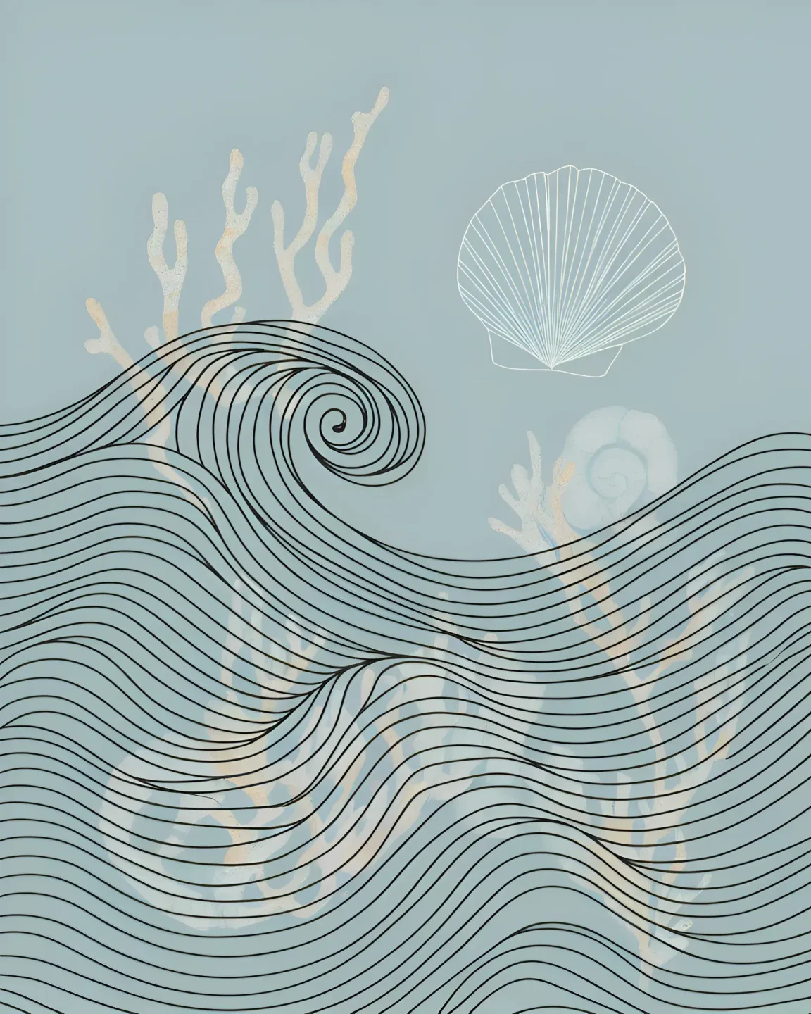 Minimalist Coastal Prints