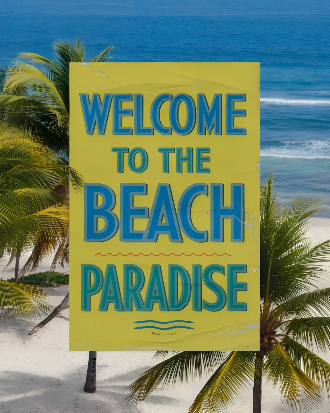 Vintage Beach Poster