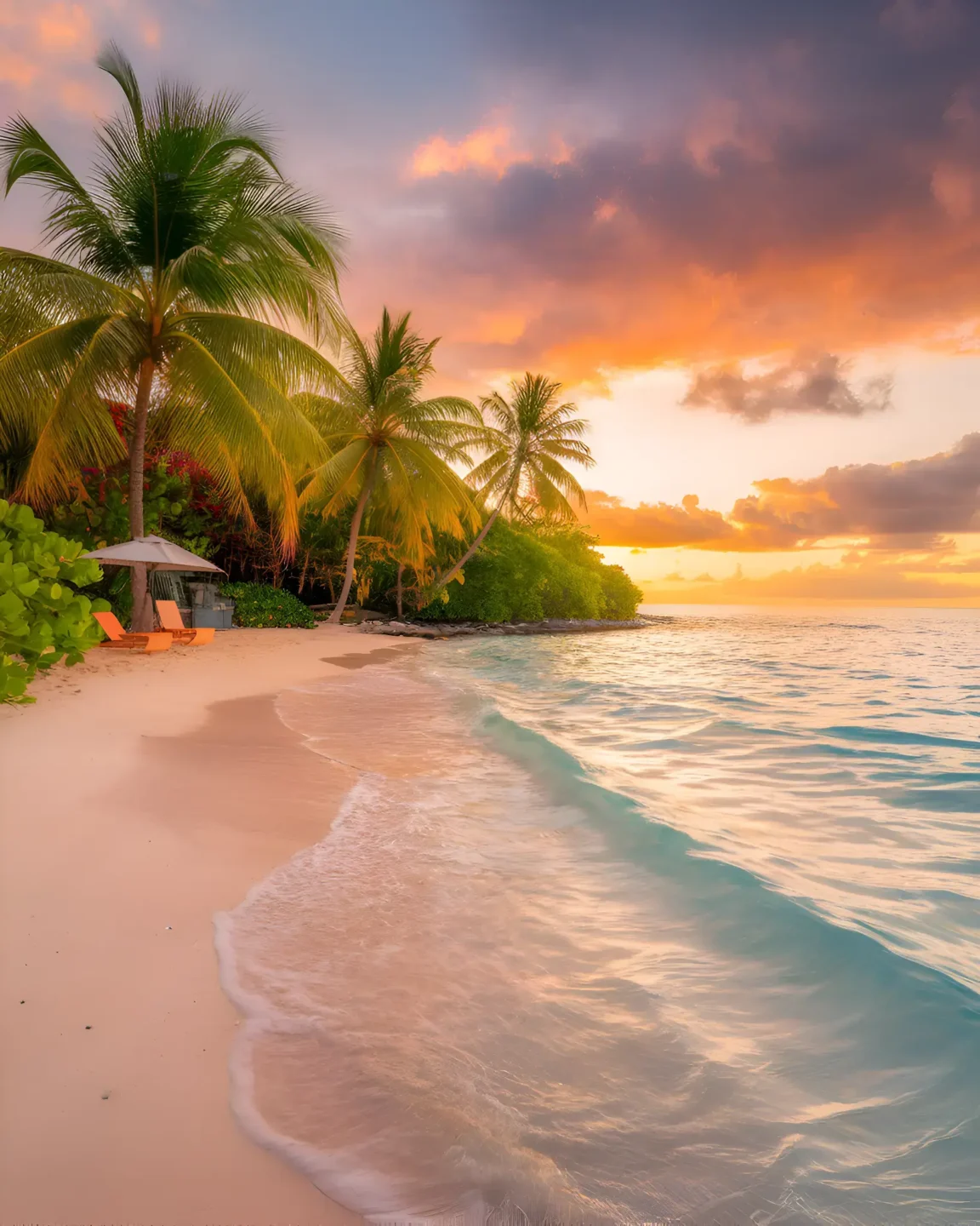 Tropical Beach Scenes Poster