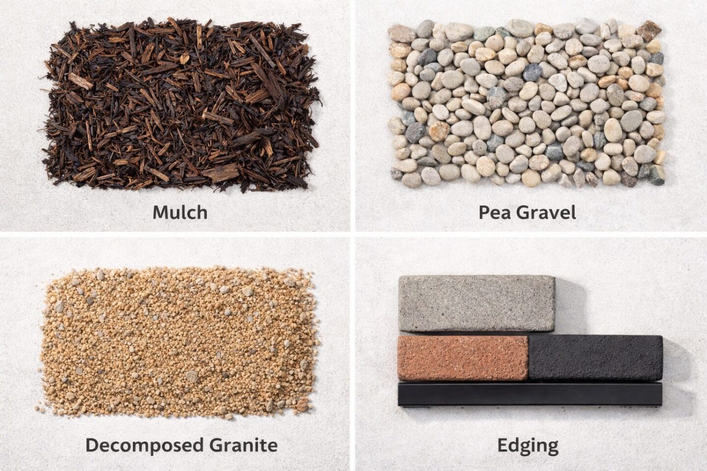 Landscaping materials for a low upkeep front yard